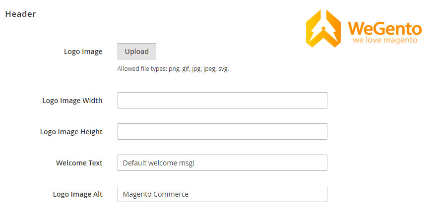 Change welcome message in Magento