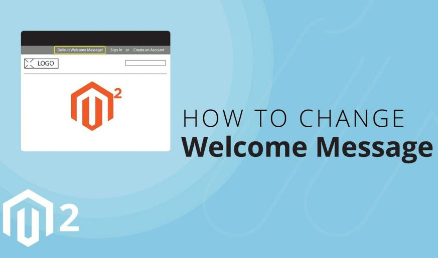Change welcome message in Magento