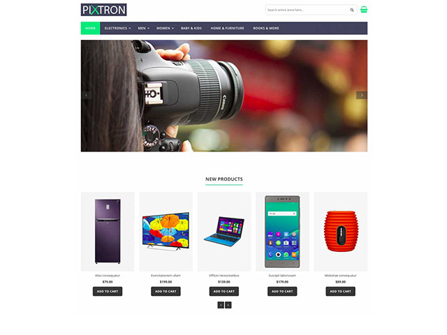 Magento Pixtron store template