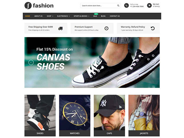 Magento Fashion store template