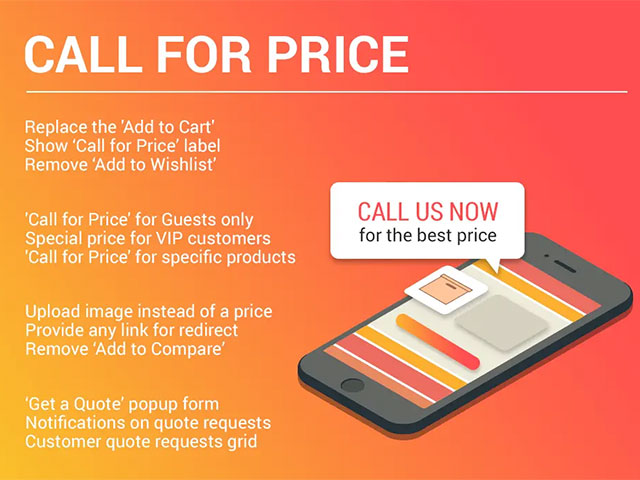 Call for Price for Magento 2