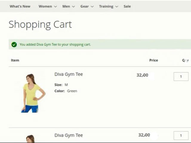 How to configure Magento 2 shopping cart