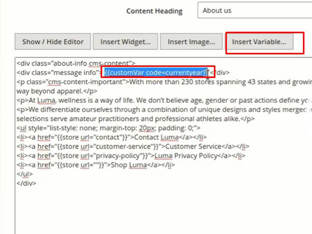 How to add a custom variable in Magento 2