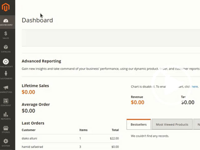 Magento 2 Admin Panel