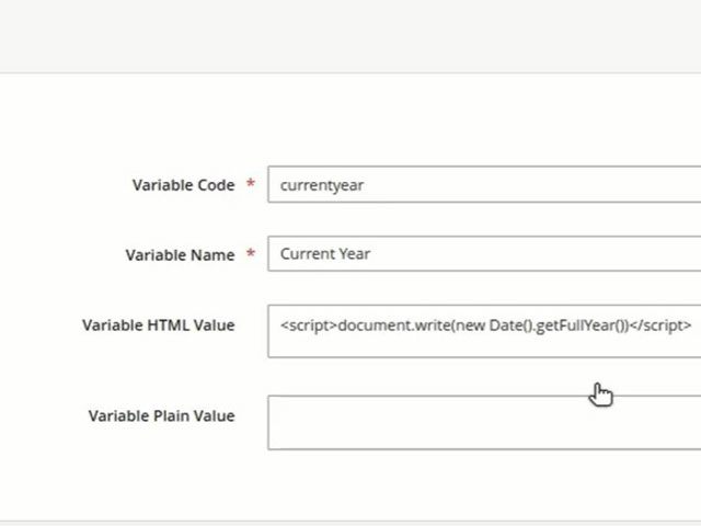 How to add a custom variable in Magento 2