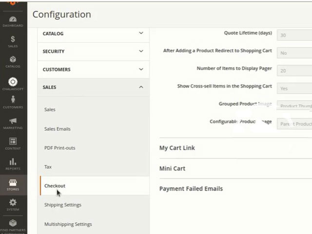 How to configure Magento 2 shopping cart