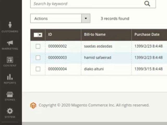 Magento 2 Admin Panel