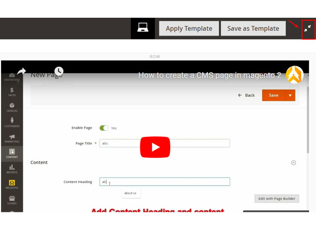 How to Add a Video to a Page in Magento 2